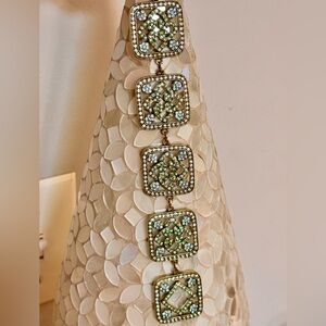 Heidi Daus Vintage Square Station Toggle Bracelet